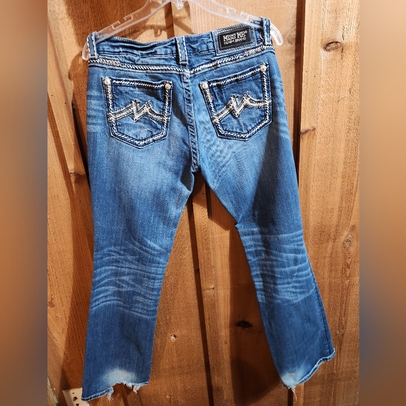 MISS ME Women's Blue Easy Boot Cut JE1043ER Low Rise Jeans Sz. 29 - Picture 5 of 7